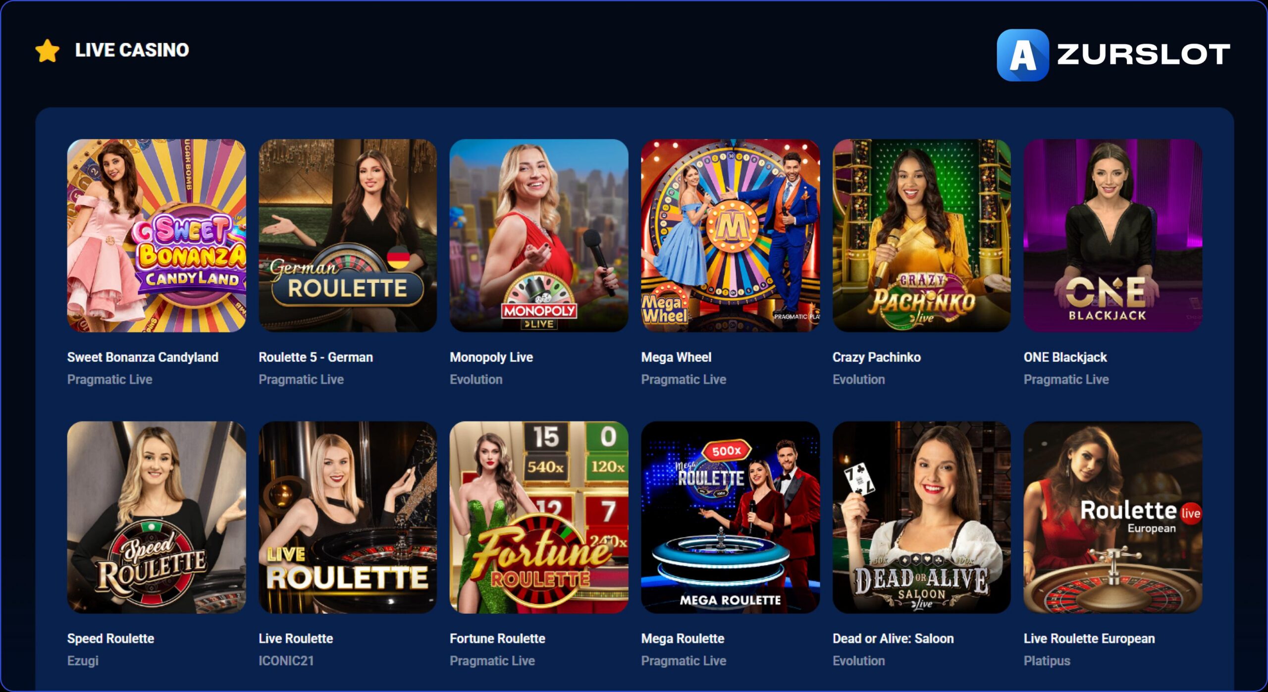 AzurSlot website